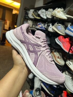 ASICS Women's Pink Lavender Gel-Cushion Running Shoes